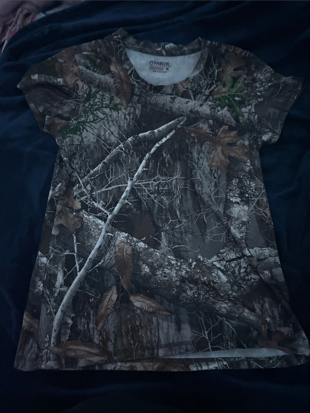 Mossy Oak Women's Woodland Camo Tee - Brown/Green/Gray